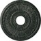 Ekena Millwork Melonie Ceiling Medallion (Canopies up to 6 3/8"), 16"OD x 3 5/8"ID x 3/4"P, Painted Turtle Crackle CM16MLPTC - alternate 1